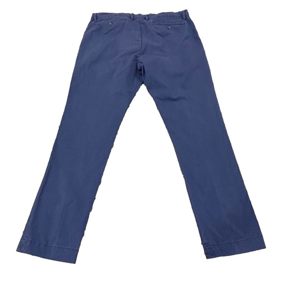 Polo Ralph Lauren Stretch Slim Fit Mens Chino Casual Golf Pants; Blue Size 36/32 - Picture 13 of 13
